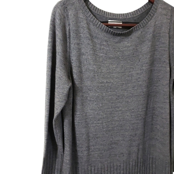 Lou & Grey Knit Ribbed Midi Shift Sweater Dress Sz Large - Picture 4 of 13